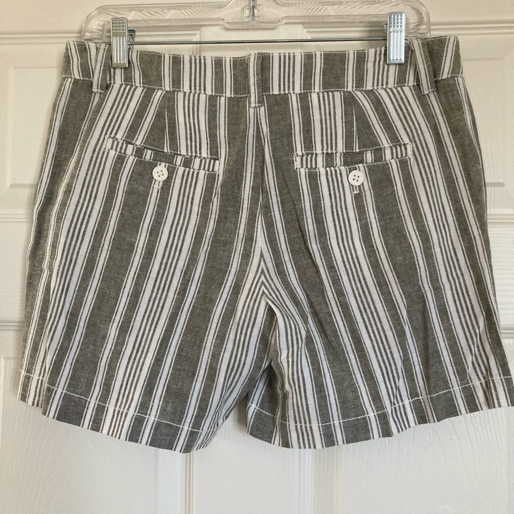 LOFT linen and cotton striped shorts - Picture 2 of 4